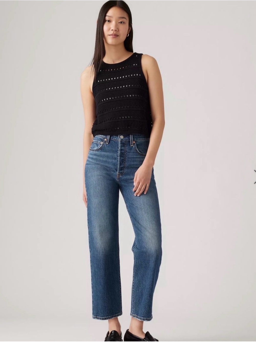 Levi’s Ribcage Straight Ankle Jeans — Size 30